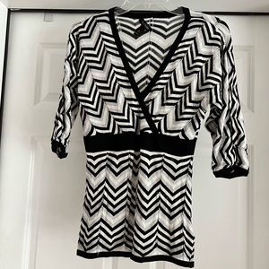 Lovely black and white top